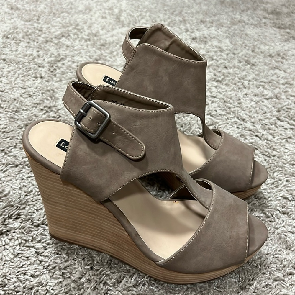 London Rag wedges Sz 9